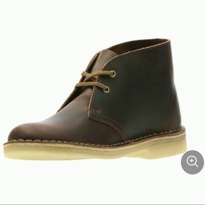 Clarks Desert Boots brown leather size 8